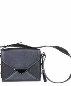 Coupon 😉 Stella McCartney Black Leather Flap Bag For 👩 Women 🎁