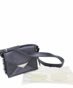 Coupon 😉 Stella McCartney Black Leather Flap Bag For 👩 Women 🎁 -Stella McCartney Shop 1480077924 6