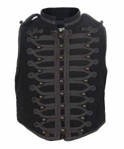 Cheapest 🔔 Stella Mccartney Kids Grey Cropped Sleeveless Military Waistcoat 6 Yrs For Kids 🎁