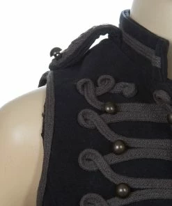 Cheapest 🔔 Stella Mccartney Kids Grey Cropped Sleeveless Military Waistcoat 6 Yrs For Kids 🎁 -Stella McCartney Shop luxury kids stella mccartney new girls clothing p59517 005