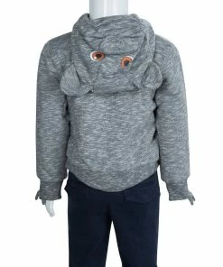 Cheap 🤩 Stella McCartney Kids Grey Slub Knit Bear Hood Detail Zip Front Jacket 4 Yrs For Kids ✔️ 13 Cheap 🤩 Stella McCartney Kids Grey Slub Knit Bear Hood Detail Zip Front Jacket 4 Yrs For Kids ✔️ -Stella McCartney Shop luxury kids stella mccartney used boys clothing p67696 004