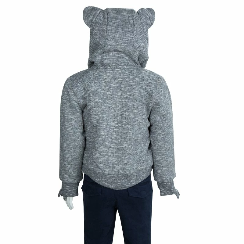 Cheap 🤩 Stella McCartney Kids Grey Slub Knit Bear Hood Detail Zip Front Jacket 4 Yrs For Kids ✔️ 7 Cheap 🤩 Stella McCartney Kids Grey Slub Knit Bear Hood Detail Zip Front Jacket 4 Yrs For Kids ✔️ - Image 5