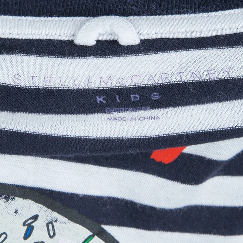 Hot Sale ❤️ Stella McCartney Kids Striped Jersey Donut Print Crew Neck T-Shirt 6 Yrs For Kids ✨ 8 Hot Sale ❤️ Stella McCartney Kids Striped Jersey Donut Print Crew Neck T-Shirt 6 Yrs For Kids ✨ - Image 6