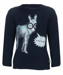 New 🥰 Stella McCartney Kids Navy Blue Graphic Print Long Sleeve T 👕 Shirt 8 Yrs For Kids ✨