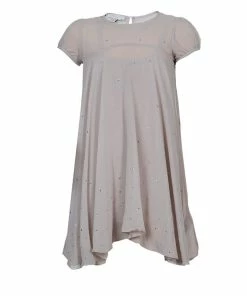 Best deal 🌟 Stella McCartney Kids Beige Crystal Studded 👗 Dress 5 Yrs For Kids ⌛