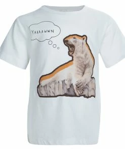 Cheapest ❤️ Stella McCartney Kids White Polar Bear Print T-Shirt 4 Yrs For Kids 🌟