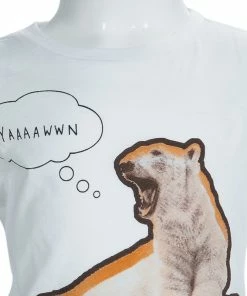 Cheapest ❤️ Stella McCartney Kids White Polar Bear Print T-Shirt 4 Yrs For Kids 🌟 -Stella McCartney Shop luxury kids stella mccartney used girls clothing p63772 0004