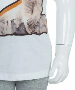 Cheapest ❤️ Stella McCartney Kids White Polar Bear Print T-Shirt 4 Yrs For Kids 🌟 -Stella McCartney Shop luxury kids stella mccartney used girls clothing p63772 0007