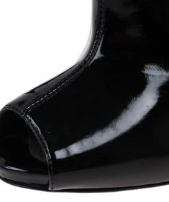 Buy ✔️ Stella McCartney Black Patent Leather And Suede Over The Knee 🥾 Boots Size 37.5 For Men 😍 -Stella McCartney Shop luxury men stella mccartney new shoes p12728 008