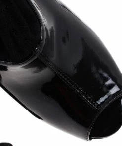 Buy ✔️ Stella McCartney Black Patent Leather And Suede Over The Knee 🥾 Boots Size 37.5 For Men 😍 -Stella McCartney Shop luxury men stella mccartney new shoes p12728 009