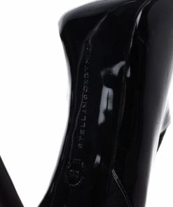 Buy ✔️ Stella McCartney Black Patent Leather And Suede Over The Knee 🥾 Boots Size 37.5 For Men 😍 -Stella McCartney Shop luxury men stella mccartney new shoes p12728 010