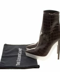 Top 10 🥰 Stella McCartney Brown Croc Embossed Ankle 🥾 Boots Size 39 For Men 🤩 -Stella McCartney Shop luxury men stella mccartney used shoes p137992 009