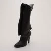 Coupon 😉 Stella McCartney Black Leather 'Leibovitz' Over The Knee 🥾 Boots Size 40 For Men 😉 -Stella McCartney Shop luxury men stella mccartney used shoes p37386 001