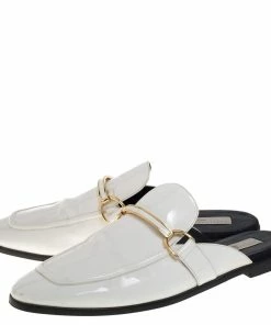 Flash Sale ⌛ Stella McCartney White Faux Leather Holzer Slip On Loafers Size 41 For Men 🔔 -Stella McCartney Shop luxury men stella mccartney used shoes p397703 001