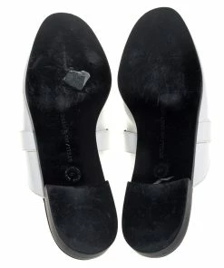 Flash Sale ⌛ Stella McCartney White Faux Leather Holzer Slip On Loafers Size 41 For Men 🔔 -Stella McCartney Shop luxury men stella mccartney used shoes p397703 007