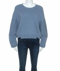 Best reviews of 🥰 Stella McCartney Pale Blue Wool Cut Out Detail Sweater M For 👩 Women 🥰