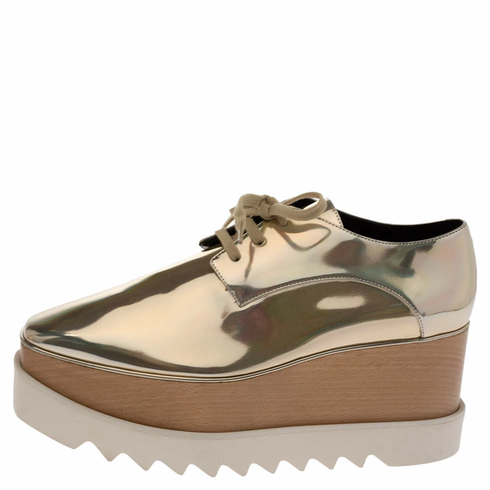 Best reviews of ✔️ Stella McCartney Metallic Gold Elyse Platform Lace Up 👟 Sneakers Size 40 For 👩 Women 🎁 4 Best reviews of ✔️ Stella McCartney Metallic Gold Elyse Platform Lace Up 👟 Sneakers Size 40 For 👩 Women 🎁 - Image 2