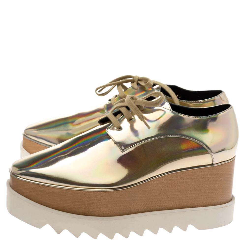 Best reviews of ✔️ Stella McCartney Metallic Gold Elyse Platform Lace Up 👟 Sneakers Size 40 For 👩 Women 🎁 6 Best reviews of ✔️ Stella McCartney Metallic Gold Elyse Platform Lace Up 👟 Sneakers Size 40 For 👩 Women 🎁 - Image 4