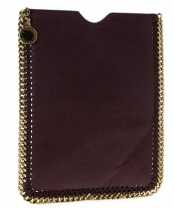 Cheapest ✨ Stella McCartney Mini Burgundy Fallabella IPad Case For 👩 Women 😉 -Stella McCartney Shop luxury women stella mccartney new accessories p13720 002