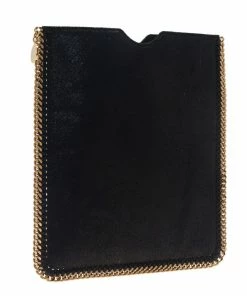 Brand new 🌟 Stella McCartney Black Shaggy Deer Falabella Ipad Sleeve For 👩 Women 😍 -Stella McCartney Shop luxury women stella mccartney new accessories p39085 002