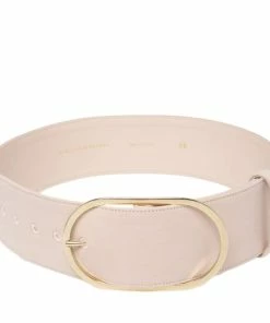 Cheapest 🔥 Stella McCartney Powder Pink Canvas Buckle Waist Belt 69CM For 👩 Women 👏