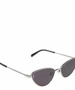 Coupon 😍 Stella McCartney Silver/Brown Turquoise SC0181S Cat Eye 👓 Sunglasses For 👩 Women 🤩