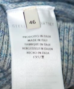Promo ✔️ Stella McCartney Mottled Blue Wool And Mohair Blend Rib Knit Turtleneck Sweater L For 👩 Women ⭐ -Stella McCartney Shop luxury women stella mccartney new clothes p162172 002