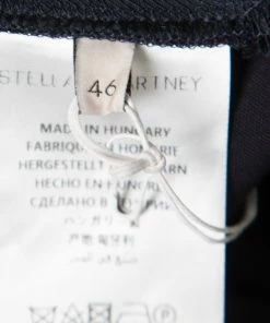 Outlet 🔥 Stella McCartney Navy Blue Wool Cropped Eden Kick Pants L For 👩 Women 😉 -Stella McCartney Shop luxury women stella mccartney new clothes p164602 005