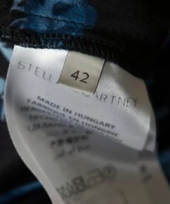 Cheapest 😀 Stella McCartney Black And Blue Floral Printed Silk Belted Natalia Jumpsuit M For 👩 Women ✔️ -Stella McCartney Shop luxury women stella mccartney new clothes p164632 001