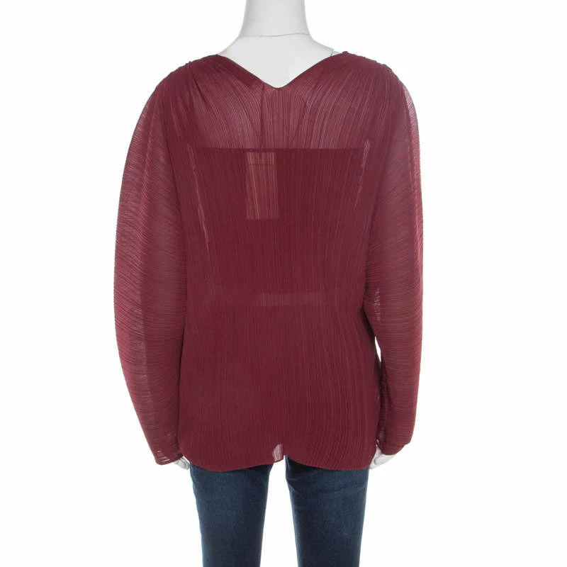 Buy ๐ฏ Stella McCartney Bordeaux Plisse Wrap Top S For ๐ฉ Women โ 5 Buy ๐ฏ Stella McCartney Bordeaux Plisse Wrap Top S For ๐ฉ Women โ - Image 3