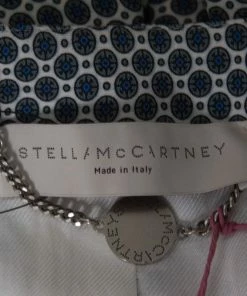 Cheapest 😍 Stella McCartney Blue & White Print Heavy Applique Detail Oversized Blazer M For 👩 Women 🎉 -Stella McCartney Shop luxury women stella mccartney new clothes p223521 003