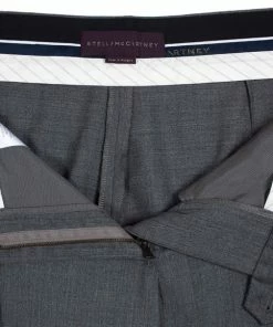 Promo 👏 Stella McCartney Classic Erin Grey Pants L For 👩 Women 🥰 -Stella McCartney Shop luxury women stella mccartney new clothes p23618 007