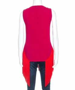 Best deal ๐ Stella McCartney Red Crepe Fringe Detail Sleeveless Top M For ๐ฉ Women ๐ 10 Best deal ๐ Stella McCartney Red Crepe Fringe Detail Sleeveless Top M For ๐ฉ Women ๐ -Stella McCartney Shop luxury women stella mccartney new clothes p248095 006