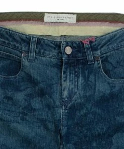 Best deal 🔥 Stella McCartney Hibiscus Print Denim 👖 Jeans M For 👩 Women ✔️ -Stella McCartney Shop luxury women stella mccartney new clothes p24875 003