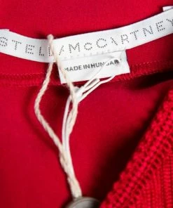 Coupon 😉 Stella McCartney Red Crepe Sleeveless Fringed Top S For 👩 Women 😍 -Stella McCartney Shop luxury women stella mccartney new clothes p455129 1624384094 006