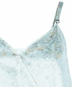 Outlet 👍 Stella McCartney Cream Floral Print Silk Wrap 👗 Dress M For 👩 Women 😍 -Stella McCartney Shop luxury women stella mccartney new clothes p48816 004