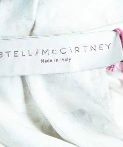 Outlet 👍 Stella McCartney Cream Floral Print Silk Wrap 👗 Dress M For 👩 Women 😍 -Stella McCartney Shop luxury women stella mccartney new clothes p48816 008