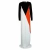 Discount ❤️ Stella McCartney Colorblock Velvet And Crepe Long Sleeve Maxi 👗 Dress S For 👩 Women 👏