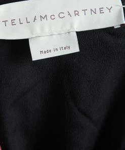 Discount ❤️ Stella McCartney Colorblock Velvet And Crepe Long Sleeve Maxi 👗 Dress S For 👩 Women 👏 -Stella McCartney Shop luxury women stella mccartney new clothes p57063 010