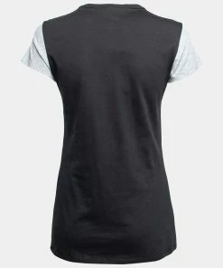 Best Pirce 🎉 Stella McCartney Black Cotton Tiger Embroidered Short Sleeve T-Shirt M For 👩 Women 😉 -Stella McCartney Shop luxury women stella mccartney new clothes p644174 006