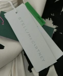 Buy ✨ Stella McCartney Cream Floral Print Crepe Cape Styled 👗 Dress M For 👩 Women 🧨 -Stella McCartney Shop luxury women stella mccartney new clothes p651993 007