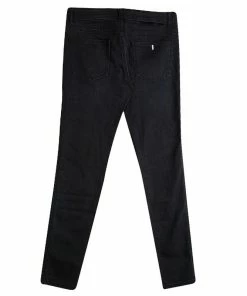 Hot Sale 🤩 Stella McCartney Black Denim Zip Embellishment Detail Ankle Grazer 👖 Jeans S For 👩 Women ⭐ -Stella McCartney Shop luxury women stella mccartney new clothes p87670 002