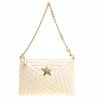 Promo ❤️ Stella McCartney Beige Faux Leather Stella Star Clutch For 👩 Women 🤩