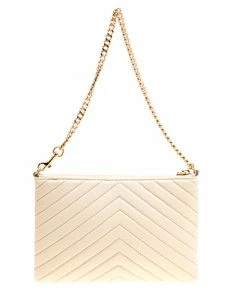 Promo ❤️ Stella McCartney Beige Faux Leather Stella Star Clutch For 👩 Women 🤩 -Stella McCartney Shop luxury women stella mccartney new handbags p158030 0004