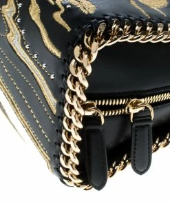 Discount ๐ Stella McCartney Black Leather Tiny Hawallan Embroidered Top Handle Shoulder Bag For ๐ฉ Women ๐ 23 Discount ๐ Stella McCartney Black Leather Tiny Hawallan Embroidered Top Handle Shoulder Bag For ๐ฉ Women ๐ -Stella McCartney Shop luxury women stella mccartney new handbags p168009 003