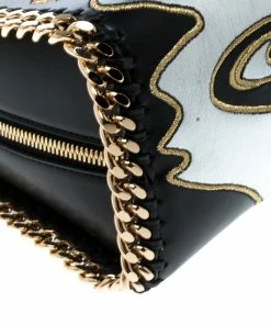 Discount ๐ Stella McCartney Black Leather Tiny Hawallan Embroidered Top Handle Shoulder Bag For ๐ฉ Women ๐ 22 Discount ๐ Stella McCartney Black Leather Tiny Hawallan Embroidered Top Handle Shoulder Bag For ๐ฉ Women ๐ -Stella McCartney Shop luxury women stella mccartney new handbags p168009 004