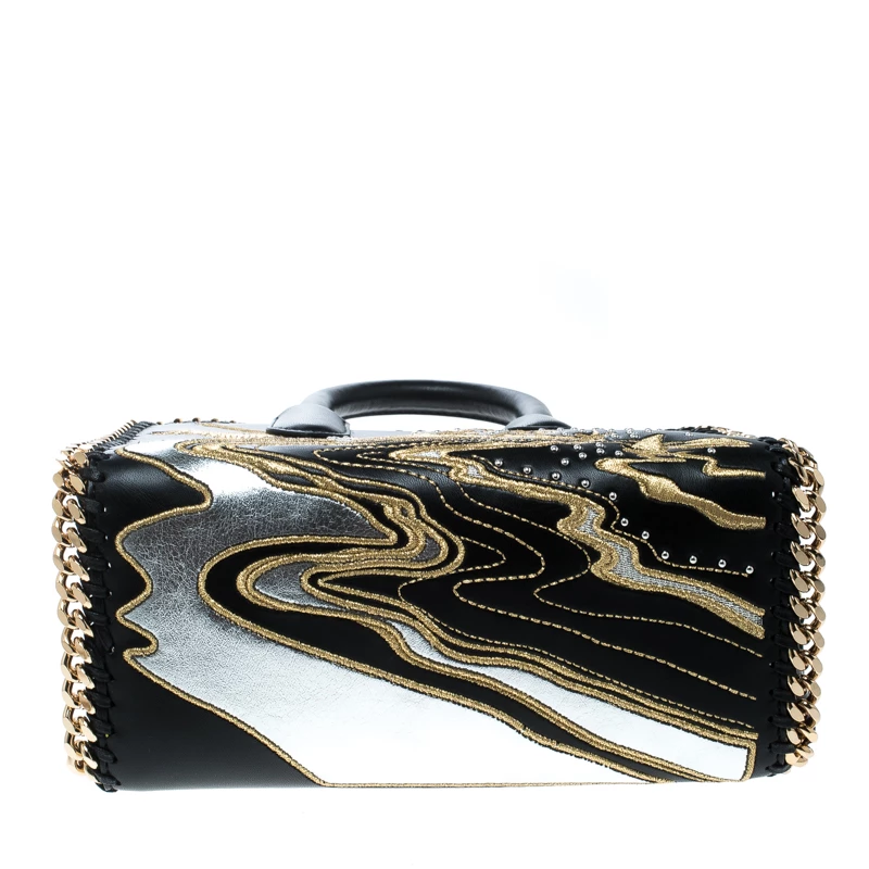 Discount ๐ Stella McCartney Black Leather Tiny Hawallan Embroidered Top Handle Shoulder Bag For ๐ฉ Women ๐ 8 Discount ๐ Stella McCartney Black Leather Tiny Hawallan Embroidered Top Handle Shoulder Bag For ๐ฉ Women ๐ - Image 6