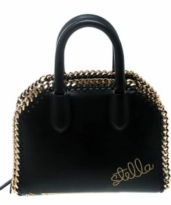 Discount ๐ Stella McCartney Black Leather Tiny Hawallan Embroidered Top Handle Shoulder Bag For ๐ฉ Women ๐ 16 Discount ๐ Stella McCartney Black Leather Tiny Hawallan Embroidered Top Handle Shoulder Bag For ๐ฉ Women ๐ -Stella McCartney Shop luxury women stella mccartney new handbags p168009 006