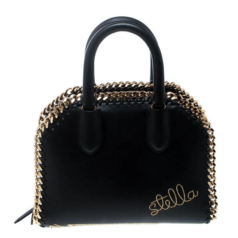 Discount ๐ Stella McCartney Black Leather Tiny Hawallan Embroidered Top Handle Shoulder Bag For ๐ฉ Women ๐ 6 Discount ๐ Stella McCartney Black Leather Tiny Hawallan Embroidered Top Handle Shoulder Bag For ๐ฉ Women ๐ - Image 4