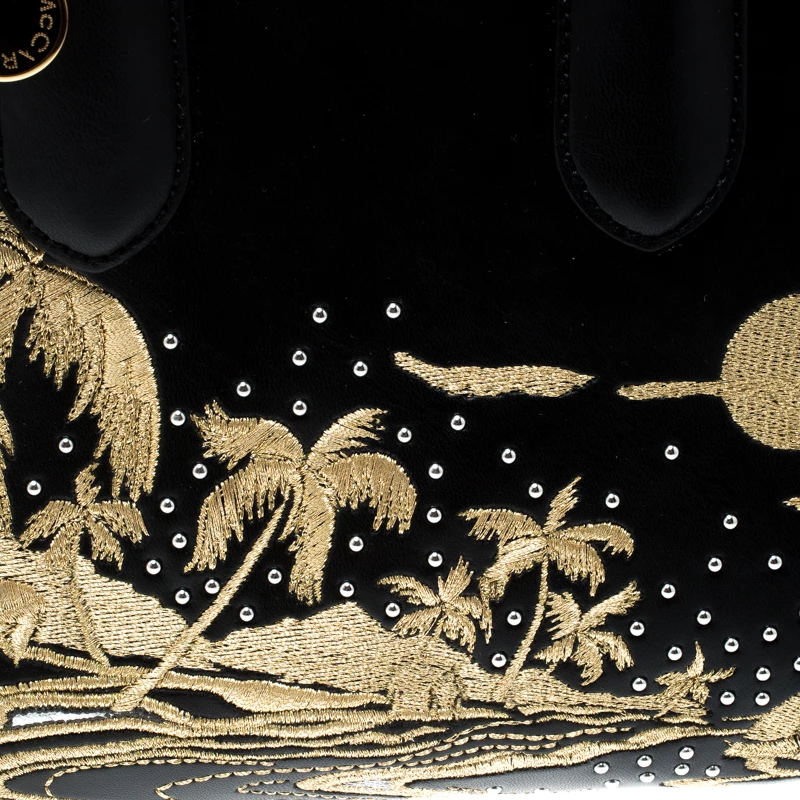Discount ๐ Stella McCartney Black Leather Tiny Hawallan Embroidered Top Handle Shoulder Bag For ๐ฉ Women ๐ 7 Discount ๐ Stella McCartney Black Leather Tiny Hawallan Embroidered Top Handle Shoulder Bag For ๐ฉ Women ๐ - Image 5